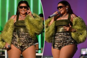 Nelly Furtado și-a arătat curbele în timp ce purta șorturi ruffle dine timpul festivalului Boardmasters.