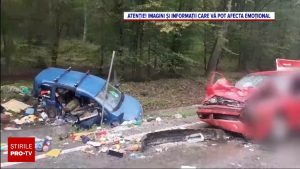 Accident cu 2 morți și 4 răniți pe un drum din Bihor. O șoferiță a pierdut controlul volanului și a intrat pe contrasens