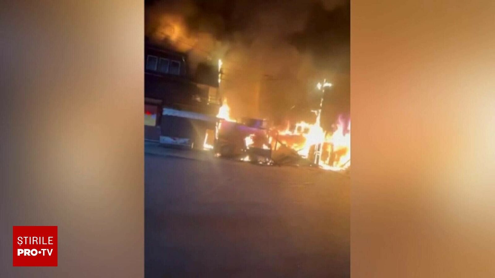 Incendiu devastator la Praid