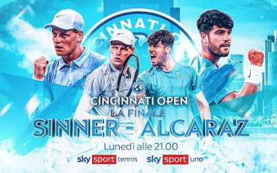 Sinner Alcaraz all'Atp Cincinnati 2025, dove vedere la finale in tv e streaming