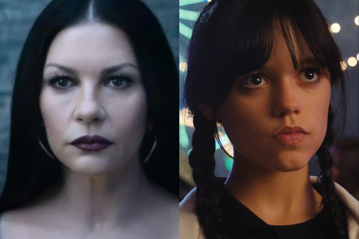 Wednesday cast member Catherine Zeta-Jones declares victory over Jenna Ortega
