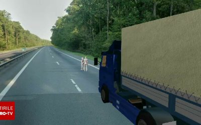 Animație grafică cu accidentul de pe A1. Bărbatul s-a uitat în ochii șoferului de TIR, apoi „s-au luat în brațe și au sărit”