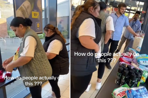 Încercarea a două românce de a fura din Lidl a devenit virală după ce au fost surprinse în acțiune.
