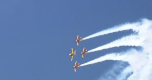 Spectacol aviatic deasupra Bucureștiului