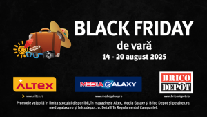 Magazinele Altex, Media Galaxy și Brico Depot pornesc vânzările de vară sub numele de Black Friday.