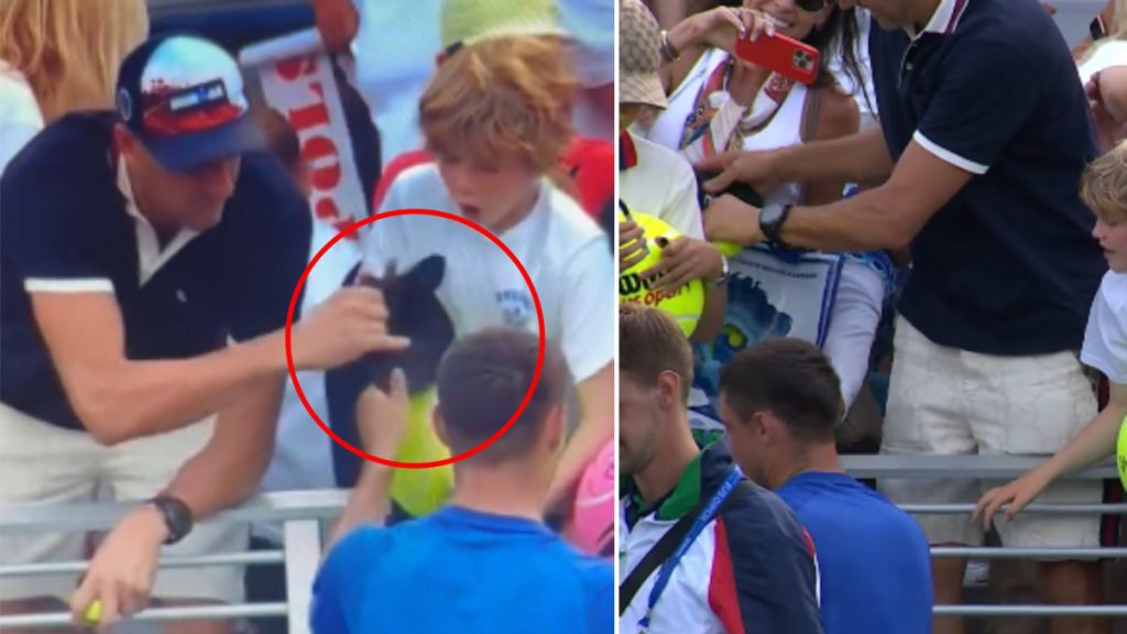 'Rata', 'Ladrón'... Las redes mundiales arden contra el millonario que quitó una gorra a un niño en el US Open