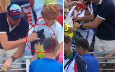 'Rata', 'Ladrón'... Las redes mundiales arden contra el millonario que quitó una gorra a un niño en el US Open