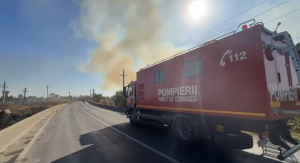 Incendiu periculos la Glina, lângă București, având risc de extindere la case, alertă Ro-Alert