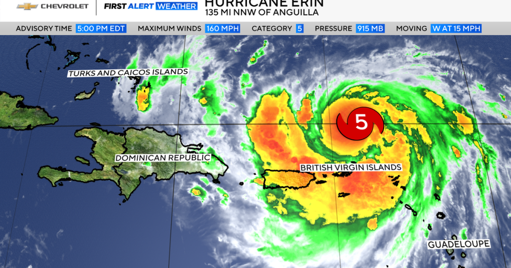 Here's how Hurricane Erin could impact the NYC area
