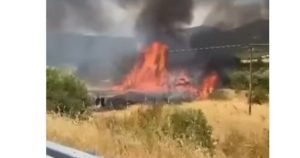 Trei oameni carbonizați și doi răniți grav în accident pe autostradă în Grecia