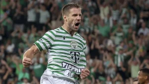 Varga a înscris de două ori, Ferencváros a obținut o victorie zdrobitoare cu trei goluri și a accedat în faza playoff a calificărilor pentru Liga Campionilor.