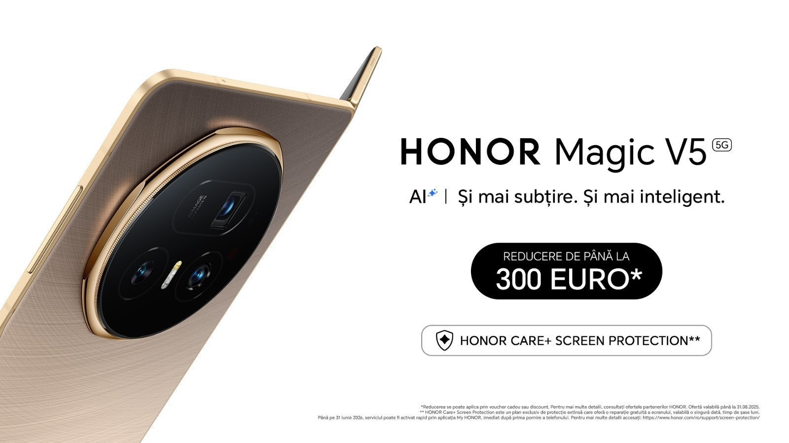 Cel mai slim smartphone pliabil, fără compromisuri, disponibil acum în România