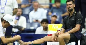 Djokovic, rănit la picior