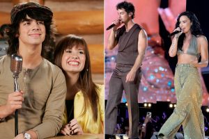Demi Lovato și Joe Jonas, foștii săi partenari, s-au reunit pentru o interpretare a melodiei „Camp Rock”