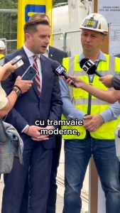 Primarul Stelian Bujduveanu anunță începerea lucrărilor de reabilitare la linia de tramvai: 18 km de infrastructură vor fi renovate