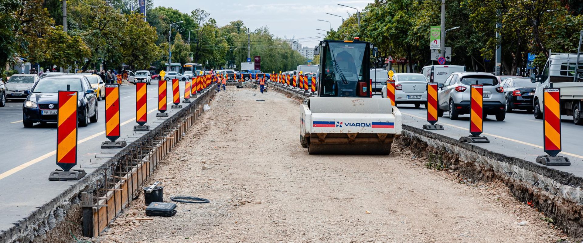 Primarul Stelian Bujduveanu anunță pe Facebook că modernizarea liniei de tramvai de pe Bd.u avansează rapid