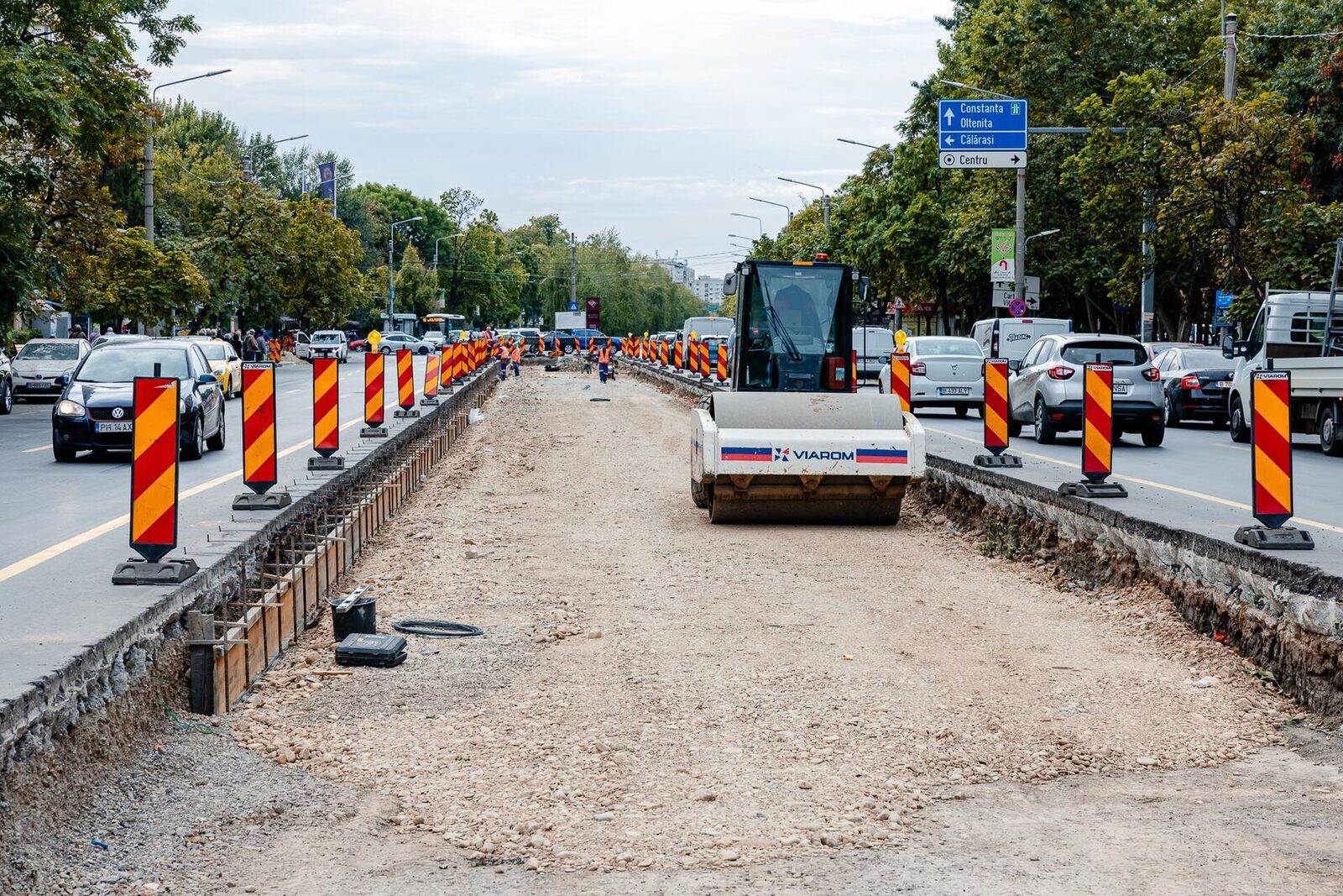 Primarul Stelian Bujduveanu anunță pe Facebook că modernizarea liniei de tramvai de pe Bd.u avansează rapid