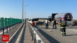 Bărbați uciși pe A1, deși avertizare era vizibilă