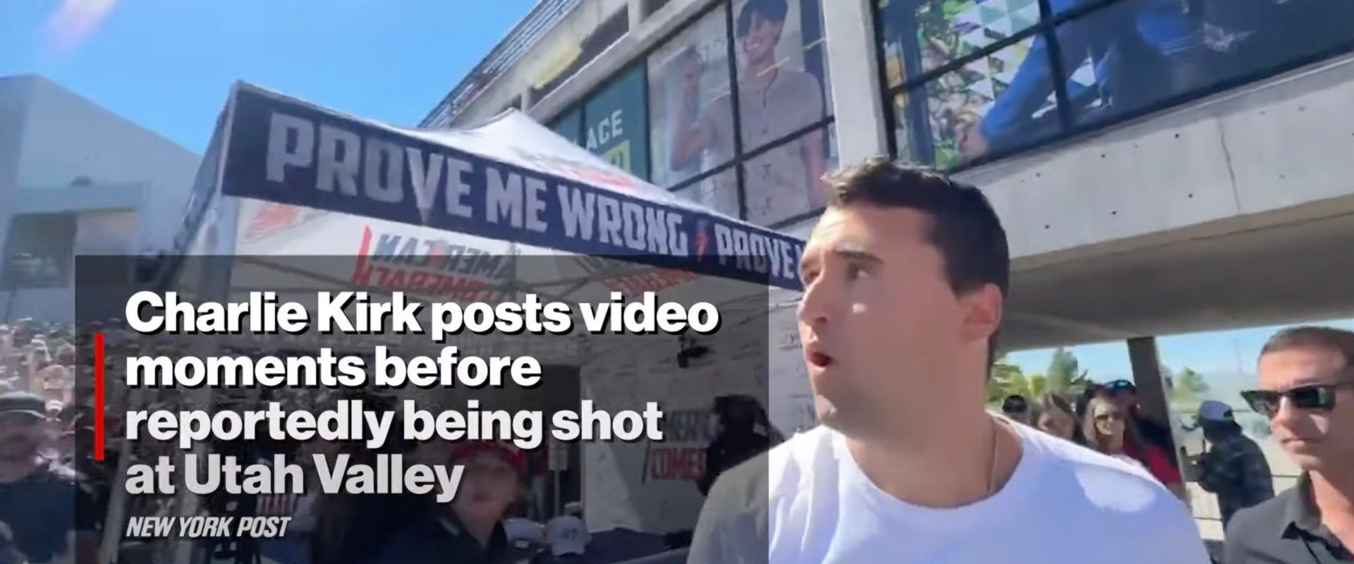 Charlie Kirk inainte de a fi impuscat