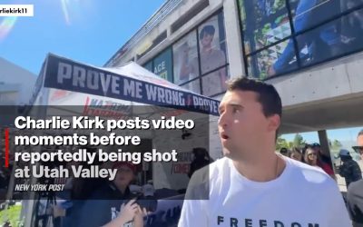 Charlie Kirk inainte de a fi impuscat