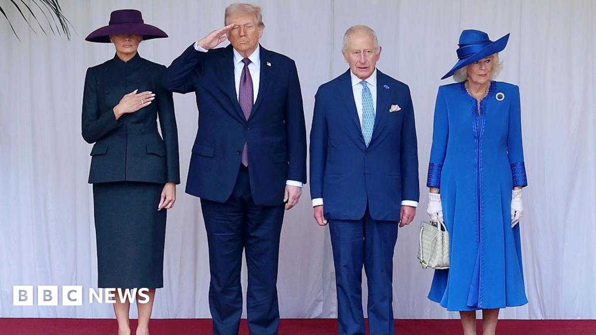 Donald Trump welcomed to Windsor Castle by King Charles and senior royals - watch and follow live