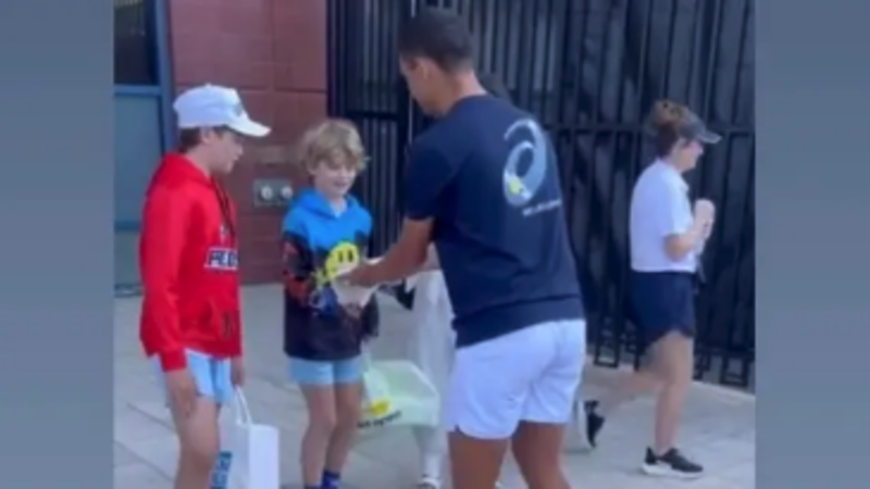 Kamil Majchrzak: Tennis star meets young fan who had hat snatched from him in viral US Open video