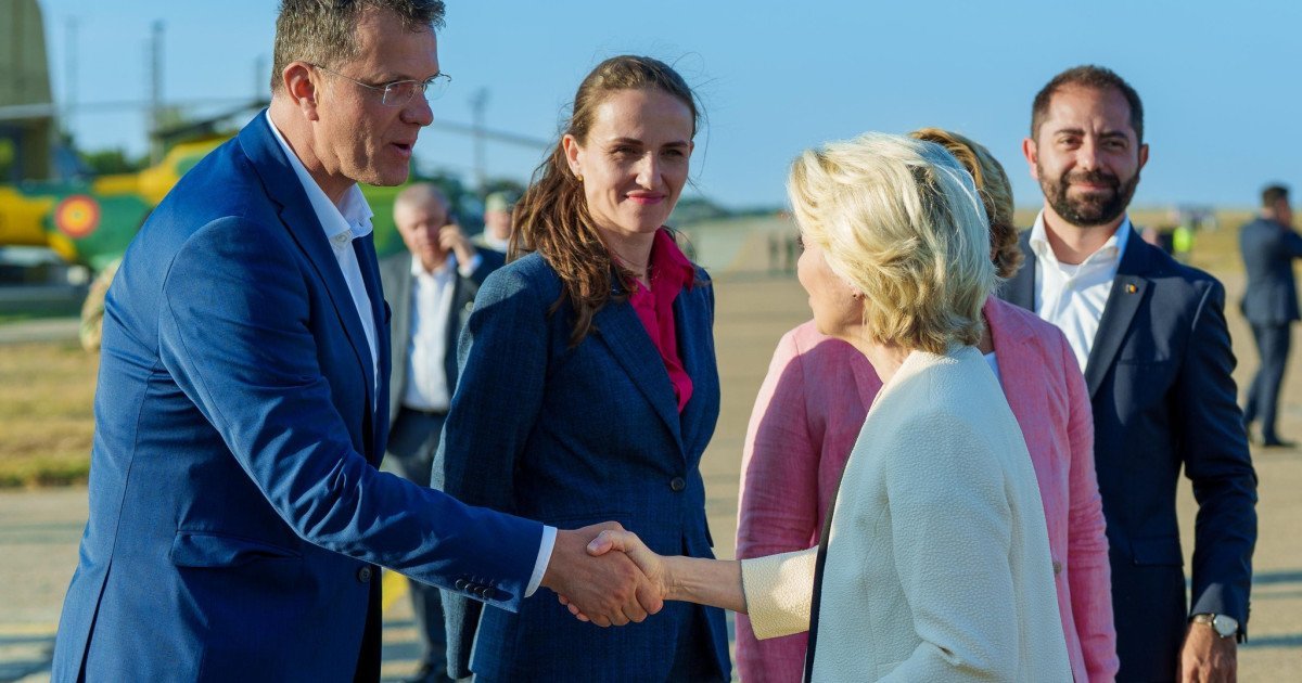 Moșteanu, după vizita lui von der Leyen în portul Constanța: Am discutat despre finanţare europeană pentru o nouă dană militară