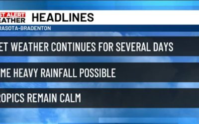 Unsettled weather for the Suncoast