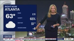 Vremea în Atlanta: Toamnă dimineața, 80 de grade după-amiază