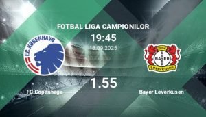FC Copenhaga – Bayer Leverkusen, Pronostic și Pariuri pe FOTBAL
