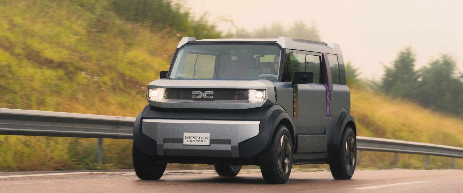 FOTO Dacia a prezentat conceptul Hipster, una dintre cele mai mici mașini electrice de oraș imaginate vreodată