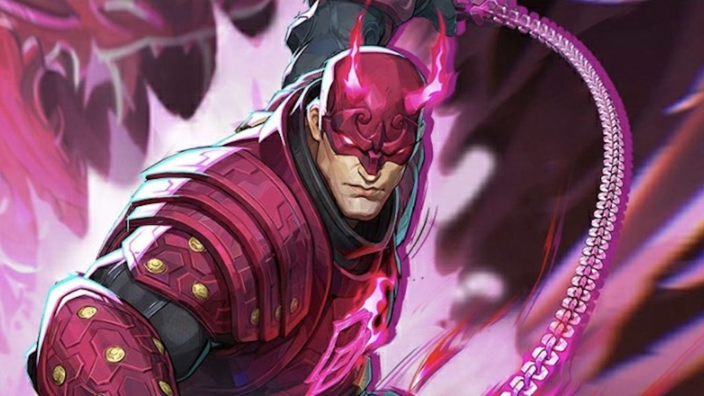 Daredevil throws back the chains attached to his weapon