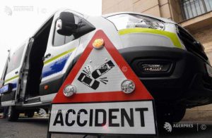 Mașina de intervenție a poliției implicată într-un accident la Giurgiu, un motociclist își pierde viața