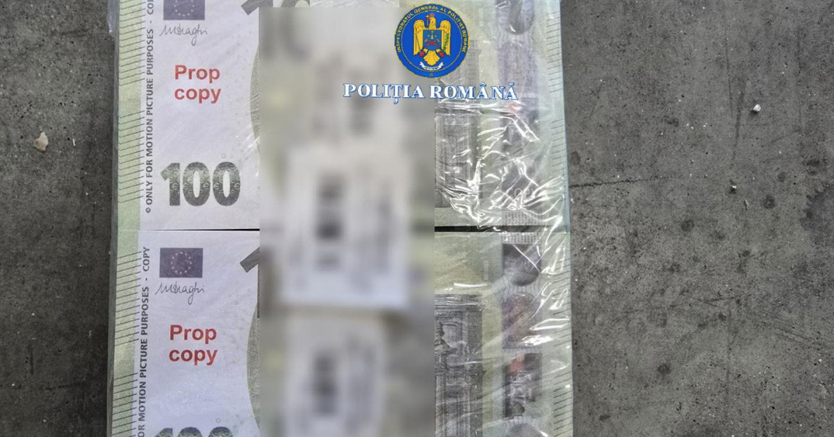 Miliardul de euro în „bancnote contrafăcute” era de fapt recuzită pentru filme. Cum explică Poliția confiscarea „banilor”