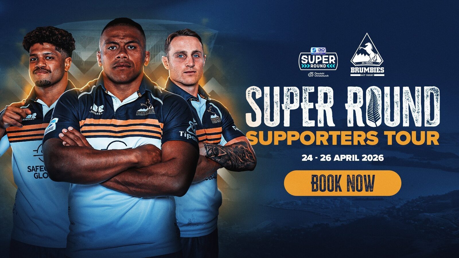 Pachet exclusiv de tur pentru susținători Brumbies Super Round disponibil acum