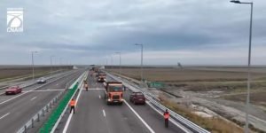 VIDEO Buzău: Teste sarcină pe lotul 2 A7 Mizil‑Pietroasele, înainte de deschidere