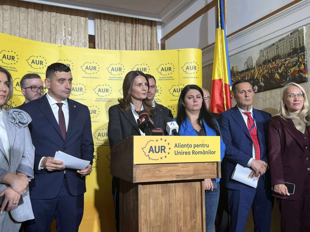 AUR anunță că o susține pe Anca Alexandrescu la Primăria Capitalei. George Simion spune că aveau opțiuni în AUR, dar au ales candidatul cu cele mai multe șanse: „Este un sacrificiu. L-am făcut și în decembrie 2024”
