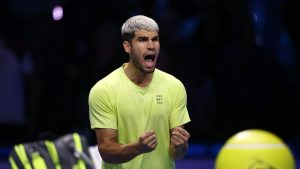 Alcaraz învinge pe Auger‑Aliassime în semifinale ATP Finals, 15 nov., Turín (AS)