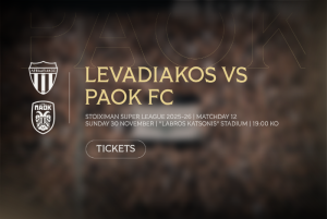 Bilete la duelul Levadiakos – PAOK
