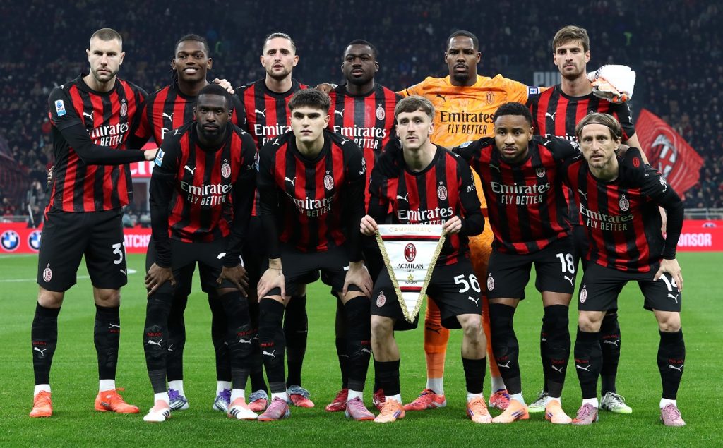 AC Milan team/players before Lazio