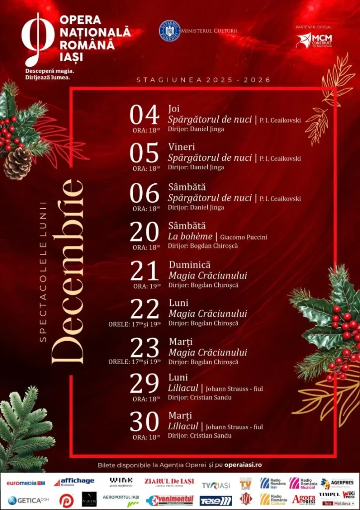 Magia lunii decembrie la Opera Națională Română Iași