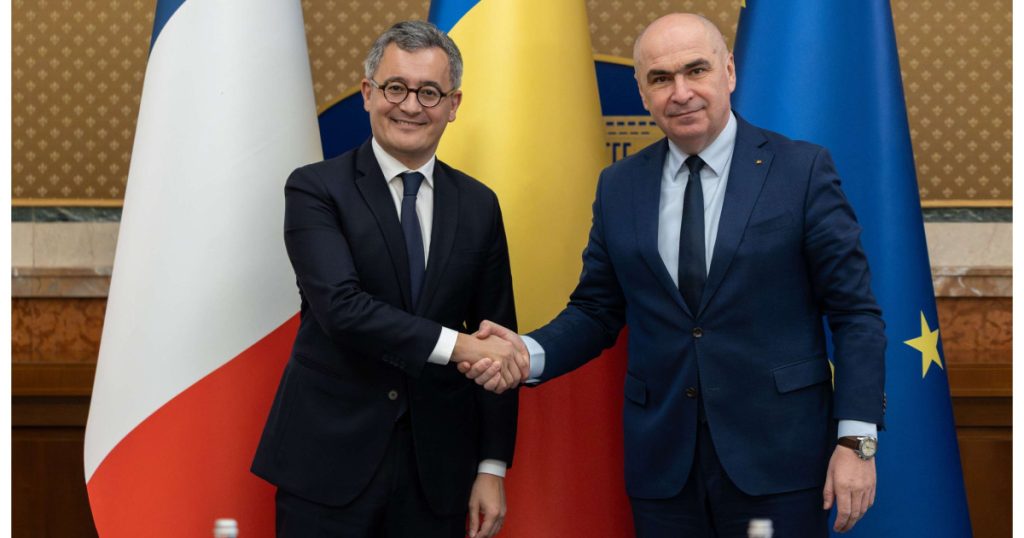 Ilie Bolojan și Gerald Darmanin au discutat despre modernizarea justiției, combaterea criminalității și securitatea Flancului Estic