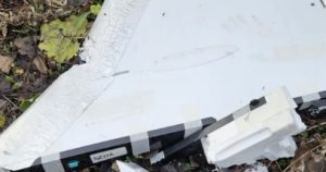 Imagini cu drona prăbușită în Vaslui: prefectul spune că oamenii sunt speriați și se caută soluții