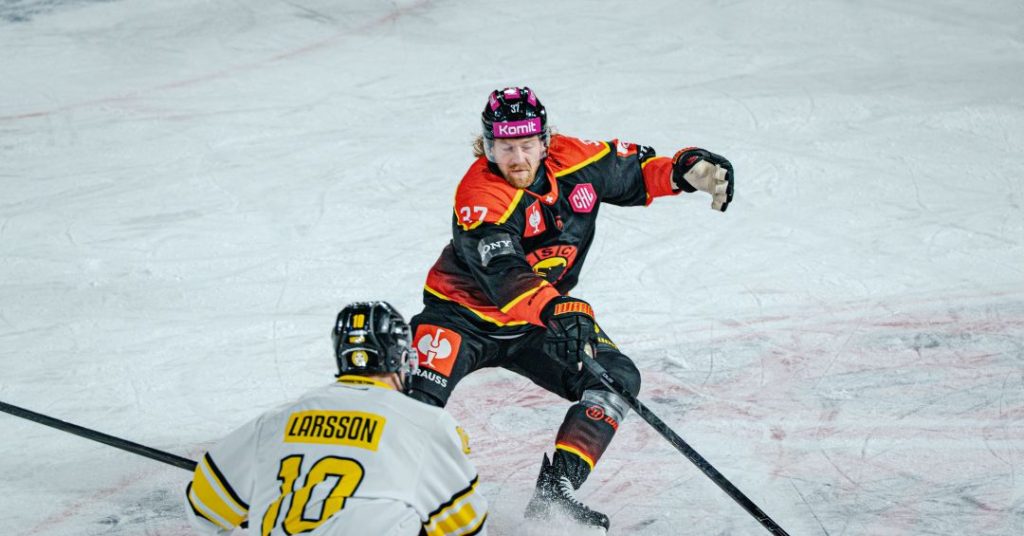 Larsson propels Brynäs past Bern, Swedes move on to QFs