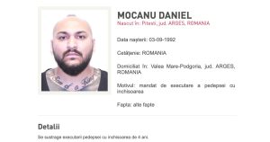 Poliția îl caută pe Dani Mocanu, condamnat la patru ani de închisoare, și nu l-a găsit