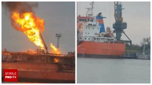 Rusia: noi atacuri pe granița românească. Petrolier plin de GPL arde la Plauru, localnicii evacuati.