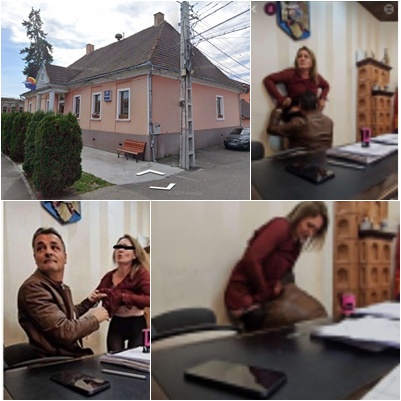 Scandal SEXUAL la Primăria Livezile! Imagini INDECENTE cu primarul și o angajată! Traian Simionca zice că-s TRUCATE!