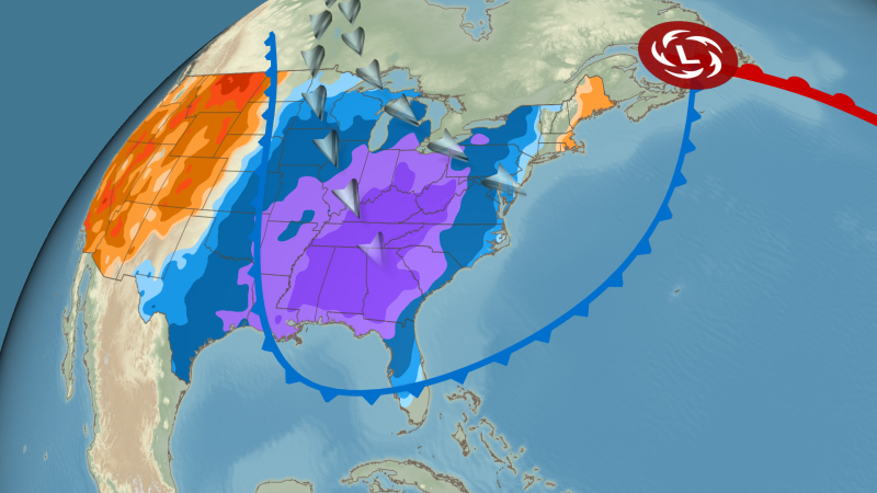 Winter is coming. Arctic air will plunge temperatures and increase snow chances in the US