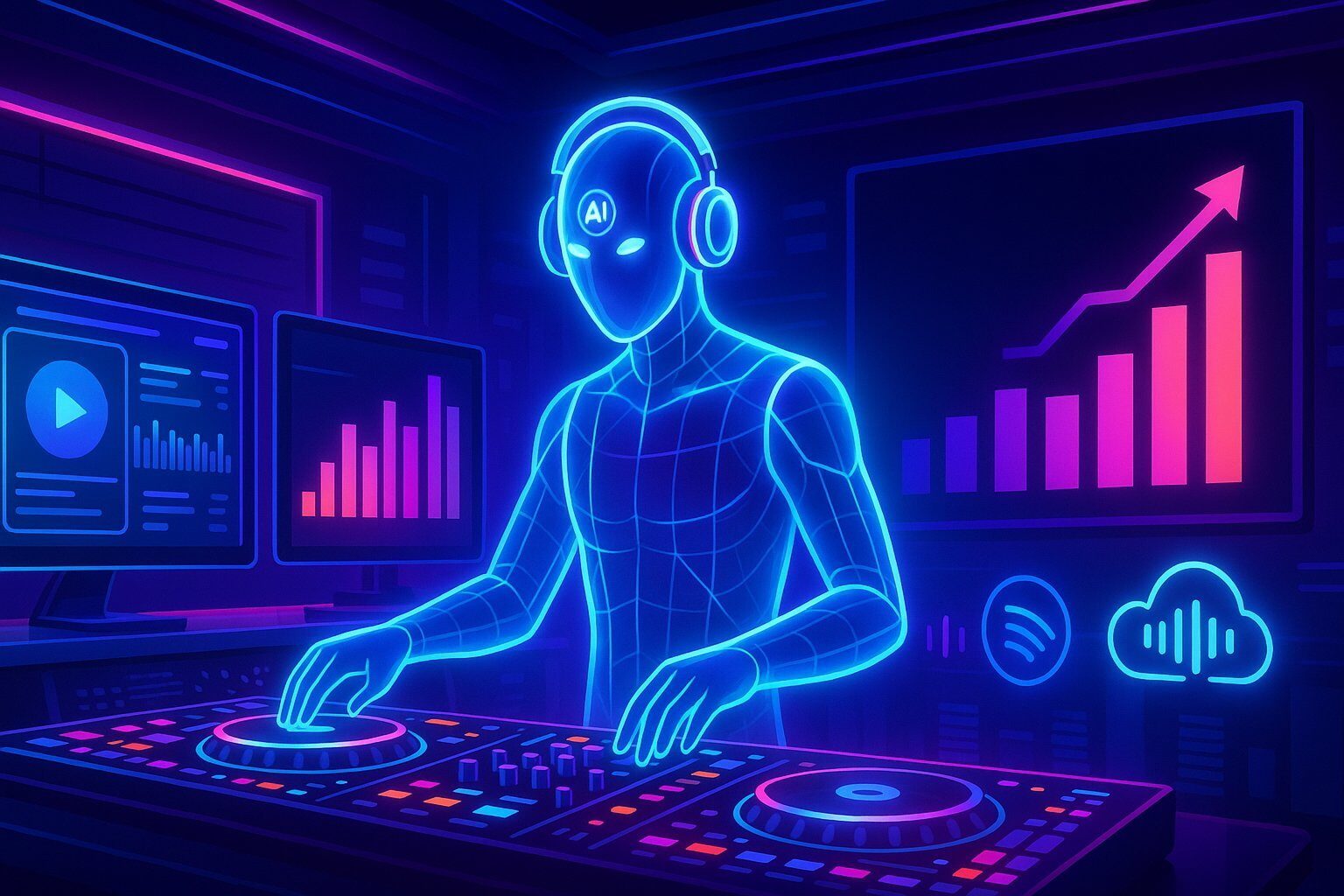 Cântecele generate de AI cuceresc topurile Billboard și Spotify, amenințând industria muzicală