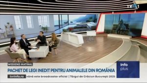Deputatul Andrei Baciu discută respectul pentru animale în direct pe TVR 1 și pe Facebook